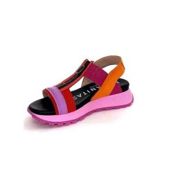 Hispanitas Hispanitas Chv 243308 Cuir Rouge Orange Fuschia Plateformes