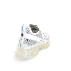 Steve Madden Steve Madden Maxima R Textile Blanc Strass Baskets