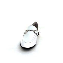 Ivoire0236a Ivoire 54564Dl Cuir Blanc Mocassins