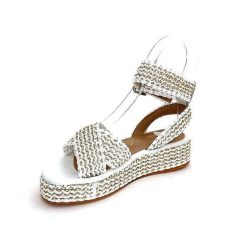 Ivoire0467a Fiorina S148 J699 Raffia Blanc Dore Plateformes