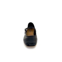 We Do Ivoire 55362 Cuir Noir Ballerines