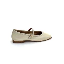 We Do Ivoire 55362 Cuir Beige Ballerines