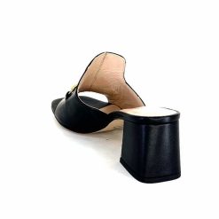 Ivoire0352 Ivoire K166 Caraibi2 Cuir Noir Mules