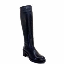 398-ivoire Ivoire 5282 Livv Cuir Noir Bottes