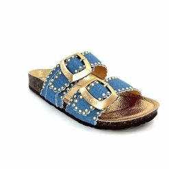 ciucani enrico Semerdjian Arona Textile Bleu Jeans Mules