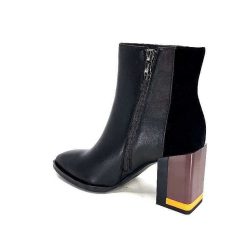 Elue Par Nous Elue Par Nous Palpe Cuir Noir Bottines