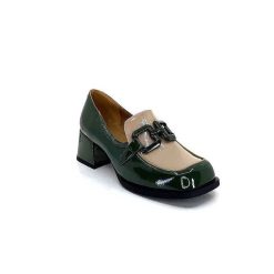 noa harmon Noa Harmon 9581-M01 Ben Cuir Vernis Vert Mocassins