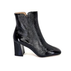 Ivoire0347b Ivoire Ch6556 Cuir Vernis Noir Bottines