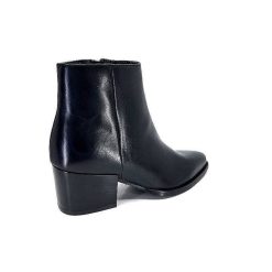 Ivoire0104a Ivoire 46105 Cuir Noir Bottines