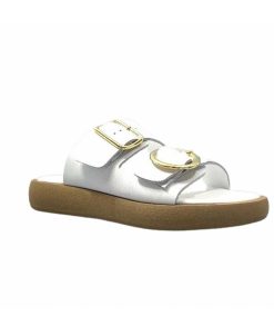 top tris srl Ivoire 8022-02 Cuir Blanc Mules