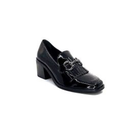 Ivoire0236a Ivoire 78006 Fortunato Cuir Vernis Noir Mocassins