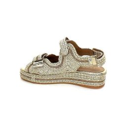 Ivoire0467a Fiorina S148 J557 Raffia Dore Plateformes