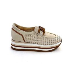 Softwaves Softwaves 7.7856-85 Cuir Daim Beige Marron Mocassins