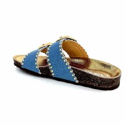 ciucani enrico Semerdjian Arona Textile Bleu Jeans Mules