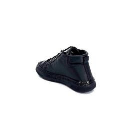 Ivoire0401a Ivoire 500-358 Cuir & Vernis Noir Baskets