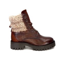 Ivoire0460a Ivoire Viyan Cuir Marron Bottines