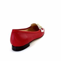 Ivoire0200 Ivoire 8002 For Cuir Rouge Blanc Ballerines