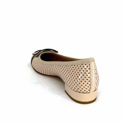 Ivoire0532 Ivoire L1133 For Cuir Vernis Beige Noir Ballerines