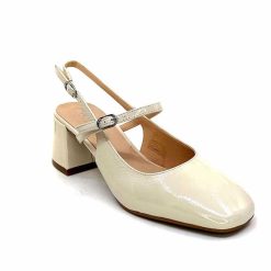 Ivoire0104a Ivoire A53097 Cuir Creme Escarpins